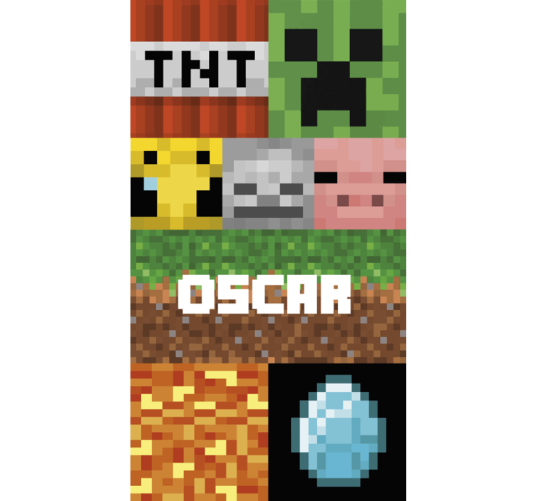 텍스처와 모티브가 있는 벽지 게임 기하학적 패턴 - TenStickers