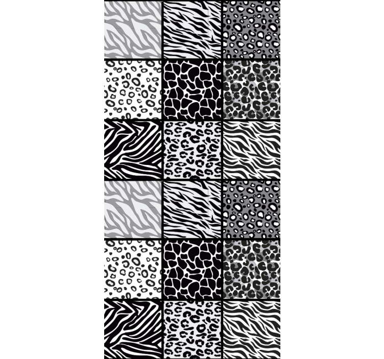 동물 벽지 다양한 동물 무늬 - TenStickers