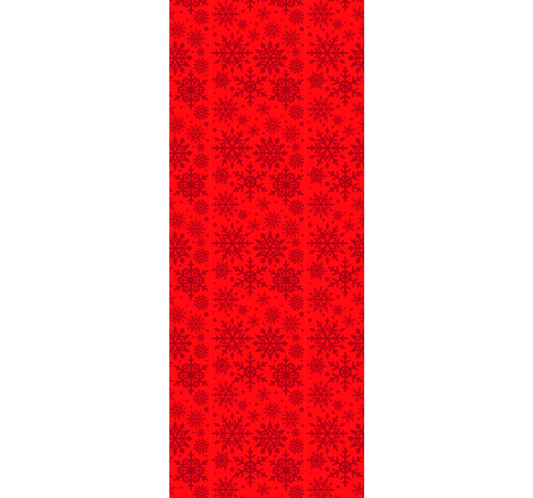 크리스마스 벽지 빨간 눈꽃 - TenStickers