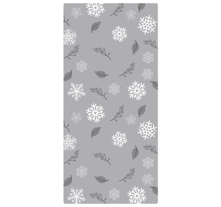 크리스마스 벽지 계절의 눈송이 모티프 - TenStickers