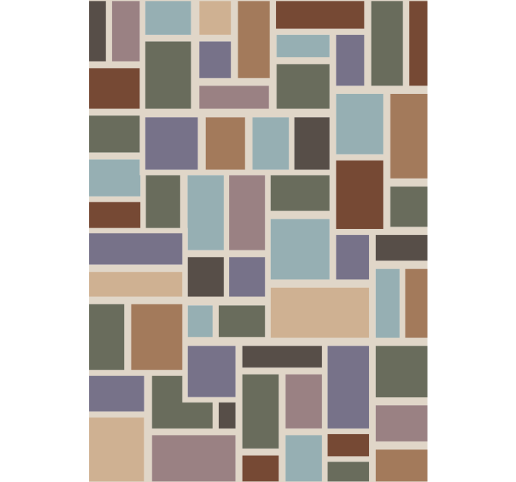 사무실 벽지 다채로운 현대 타일 - TenStickers