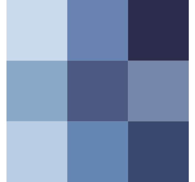 사무실 벽지 블루톤 현대 타일 - TenStickers