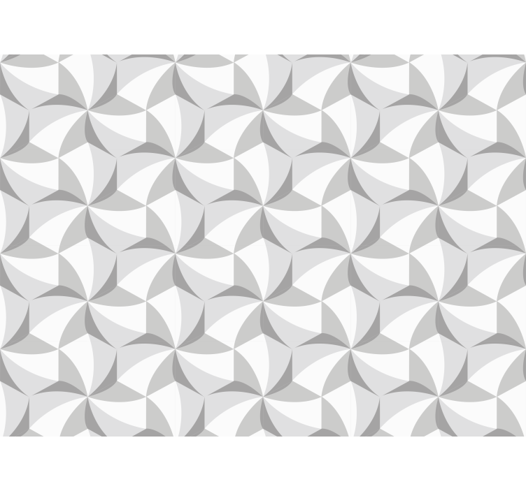 복도 벽지 추상 소용돌이 패턴 - TenStickers