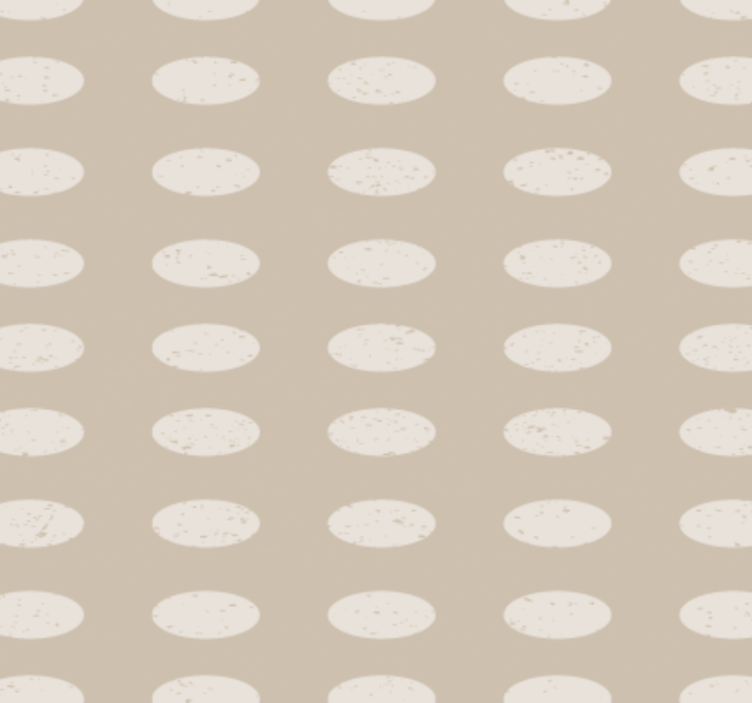 복도 벽지 기하학적 흰색 원 패턴 - TenStickers