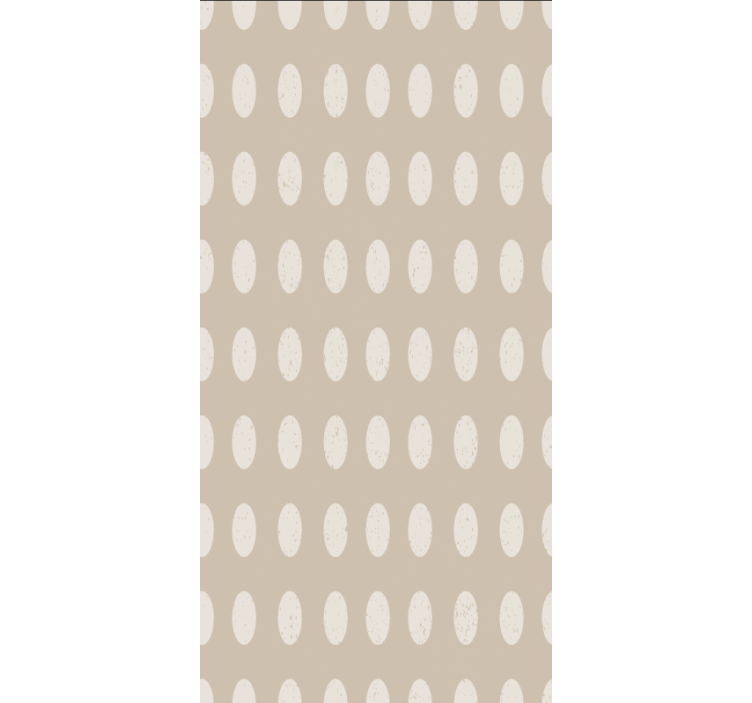 레스토랑 배경 벽지 기하학적 흰색 원 패턴 - TenStickers