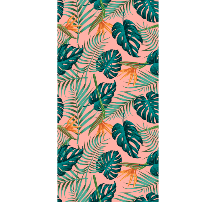 벽지 텍스처 자연 열대 잎 장식 - TenStickers