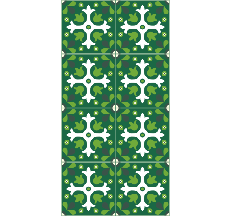 벽지 텍스처 자연 에메랄드 식물 프린트 - TenStickers