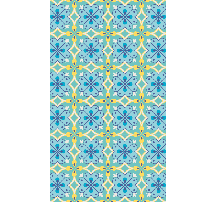 벽지 텍스처 타일 꽃의 요소 - TenStickers