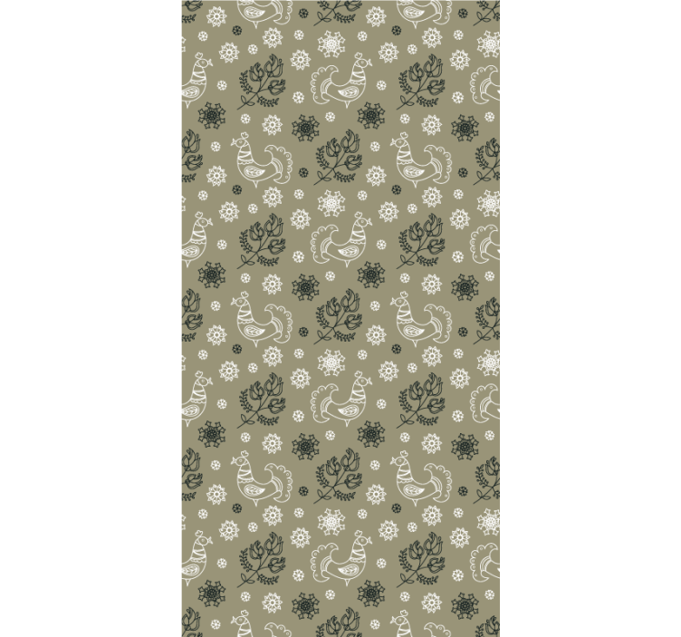 아이의 침실 벽지 매력적인 새 패턴 - TenStickers