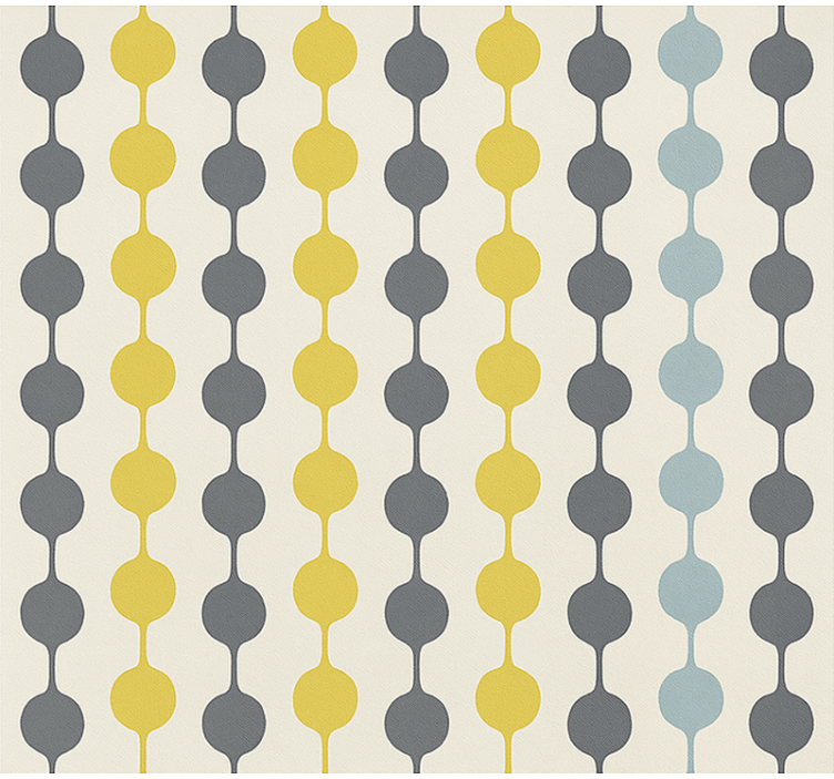 북유럽 벽지 다채로운 원형 장식 - TenStickers