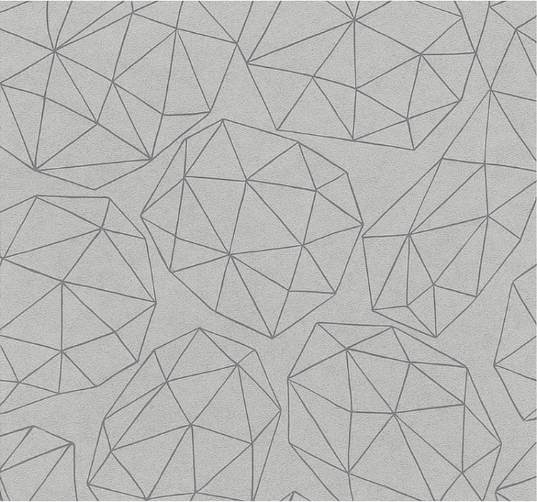 욕실 용 월페이퍼 보석 은빛 광택 - TenStickers