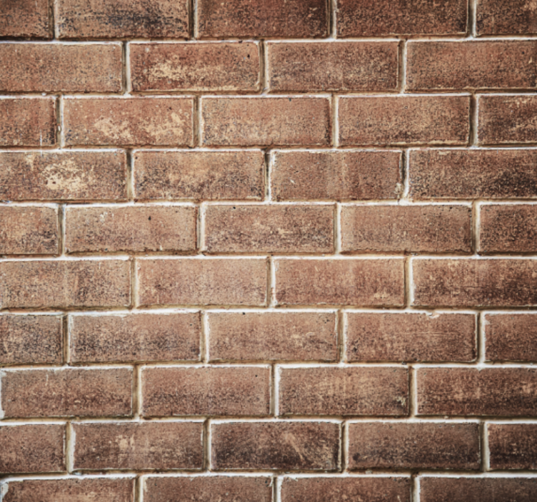 거실 배경 화면 벽돌 환영 - TenStickers