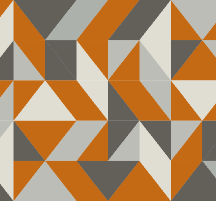 거실 배경 화면 각진 삼각형 패턴 - TenStickers