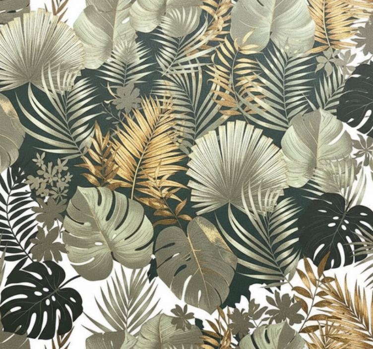 마스터 침실 벽지 식물과 꽃 패턴 - TenStickers