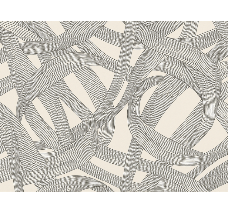 거실 배경 화면 현대 추상 벽화 - TenStickers