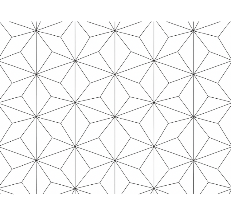 거실 배경 화면 추상 육각형 - TenStickers