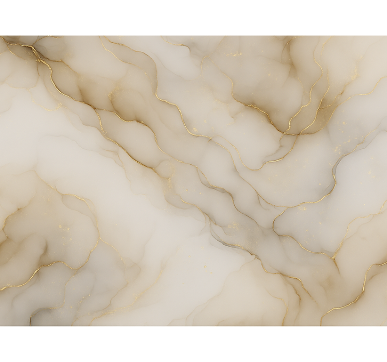 마스터 침실 벽지 대리석과 금색 - TenStickers