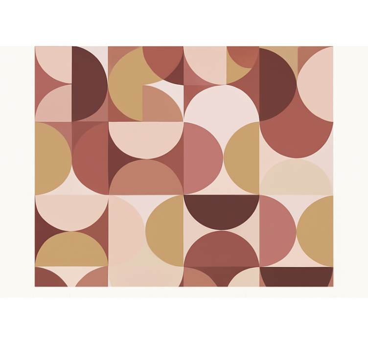 마스터 침실 벽지 레트로 핑크 피규어 디자인 - TenStickers