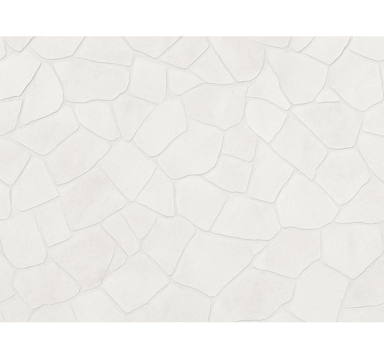 거실 배경 화면 흰색 돌 세척 벽 - TenStickers