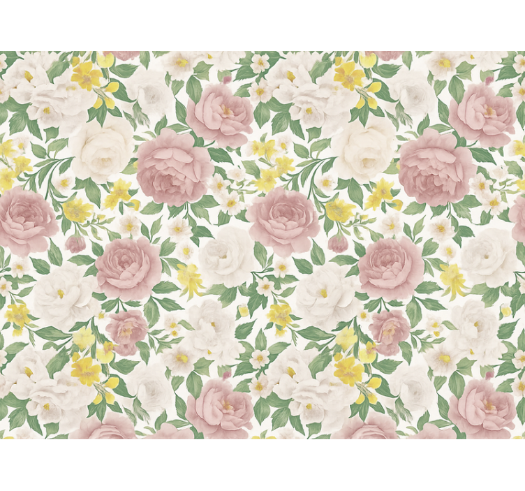 마스터 침실 벽지 연기 나는 신비로운 식물 무늬 - TenStickers