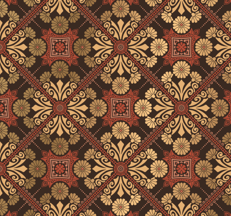 장식용 벽지 복잡한 타일 작업 - TenStickers