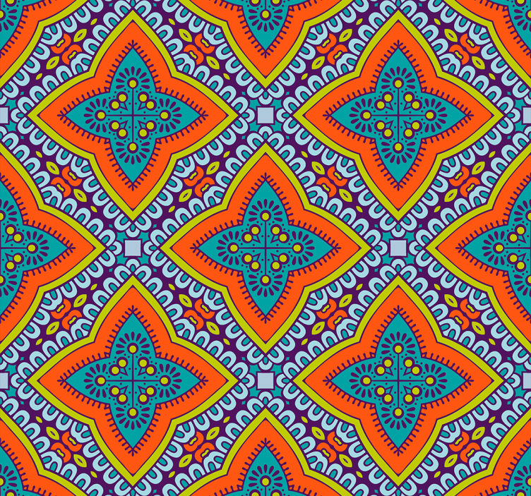 장식용 벽지 화려한 오리엔탈 스타일 - TenStickers