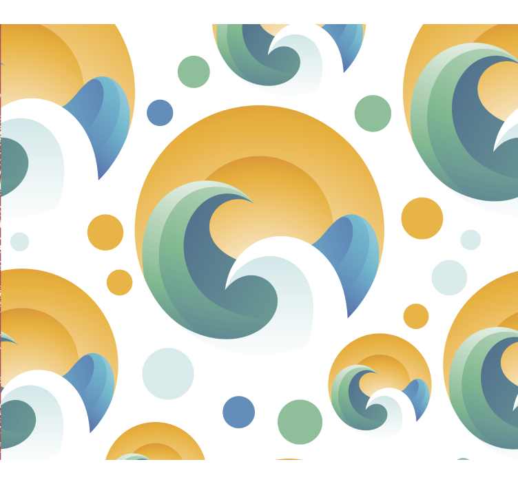 다른 빈티지 배경 화면 70년대 태양 패턴 - TenStickers