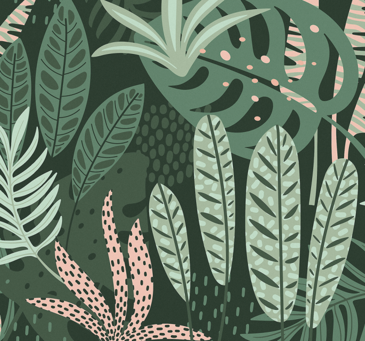 여름 야자수 나무 벽지 - TenStickers