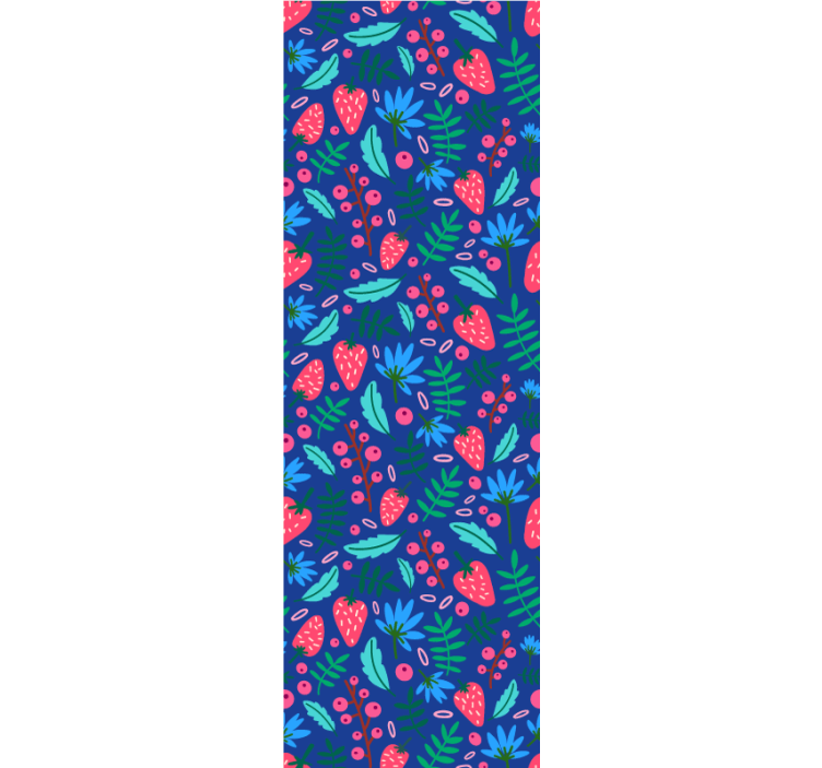 나뭇잎이 있는 벽지 꽃 식물 패턴 - TenStickers