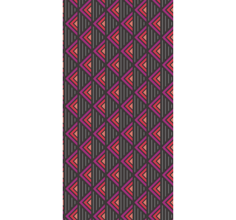 거실 배경 화면 삼각형 격자 - TenStickers