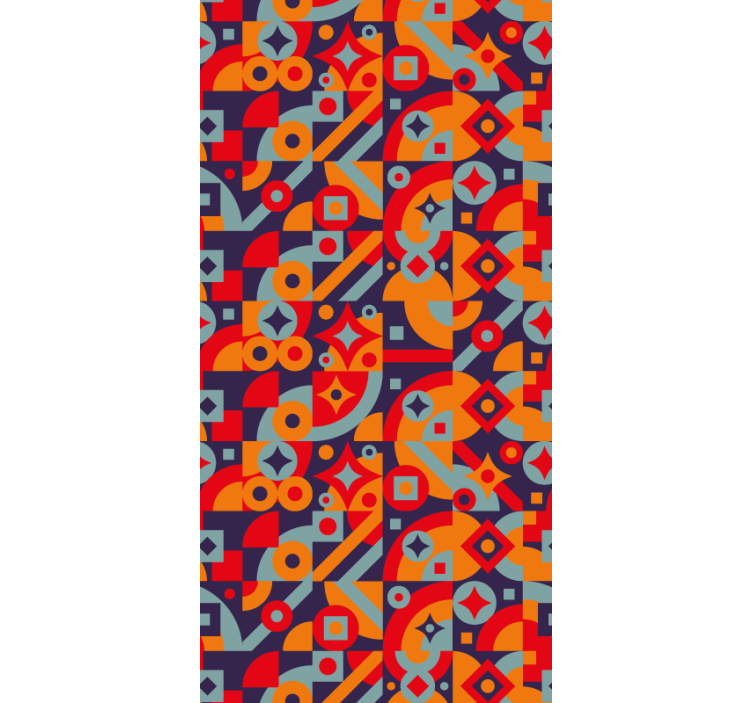 화려한 디자인 추상적 인 벽지 - TenStickers