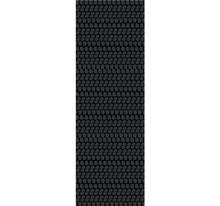 마스터 침실 벽지 기하학적 규모 패턴 - TenStickers