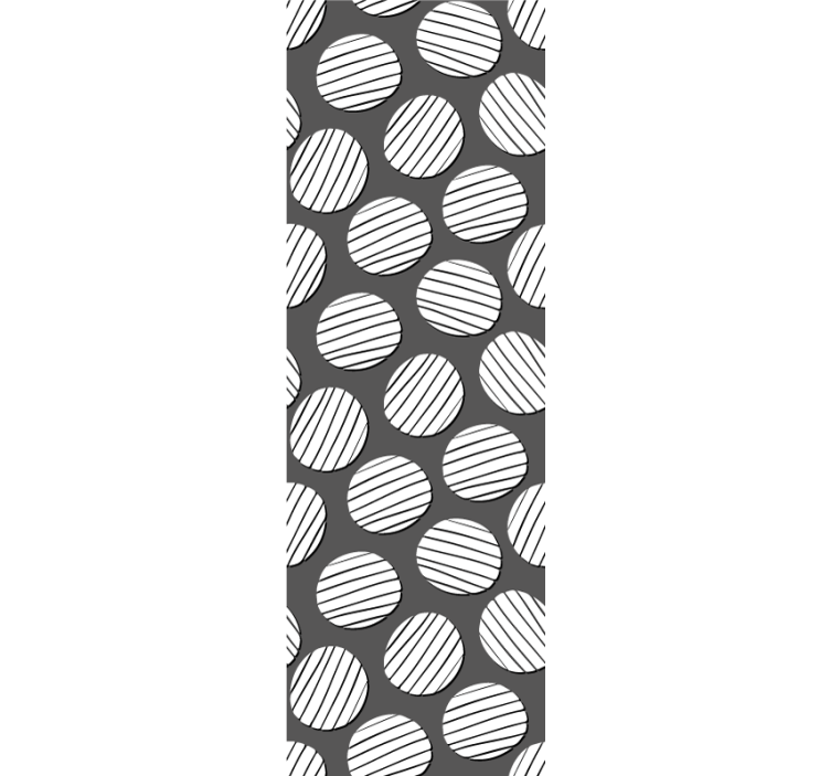 기하학적 벽지 기하학적 원형 패턴 - TenStickers