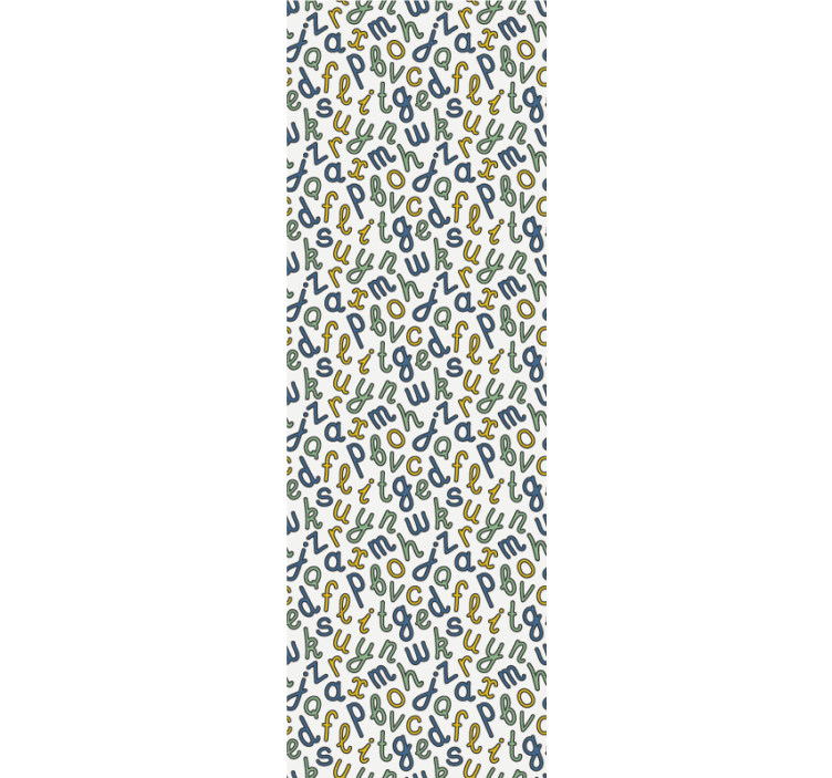 문자가 새겨진 벽지 알파벳 믹스 - TenStickers