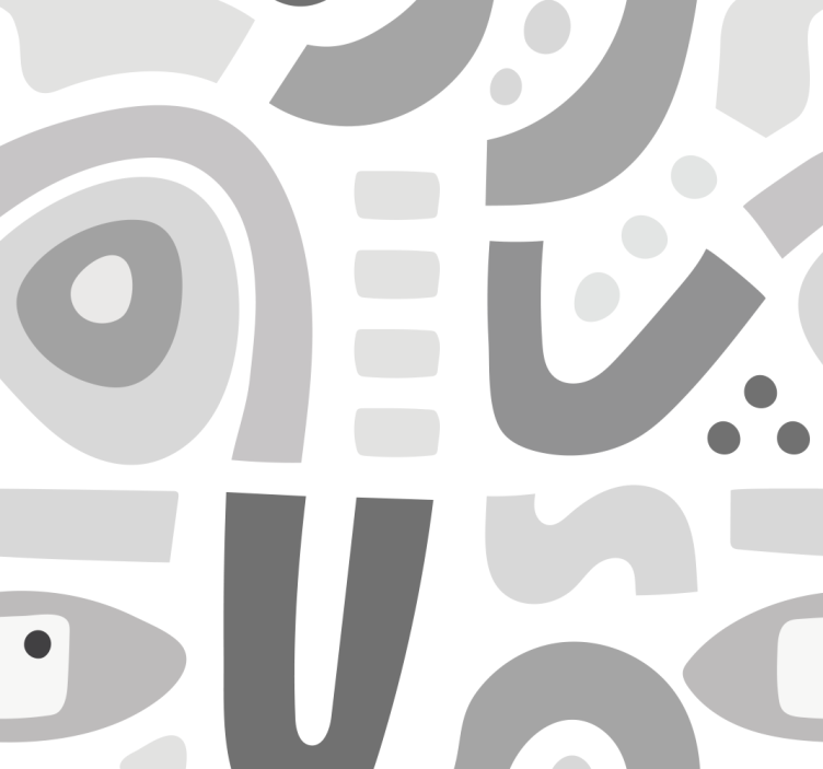 기하학적 벽지 추상적인 기하학적 형태 - TenStickers