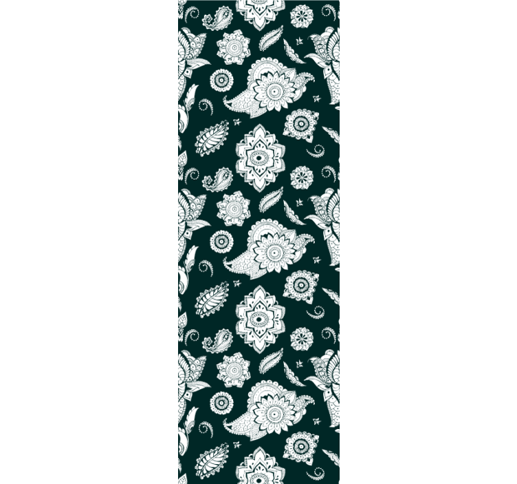 주방 벽지 꽃무늬 타일 모티브 - TenStickers