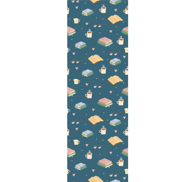 사무실 벽지 아늑한 독서 패턴 - TenStickers