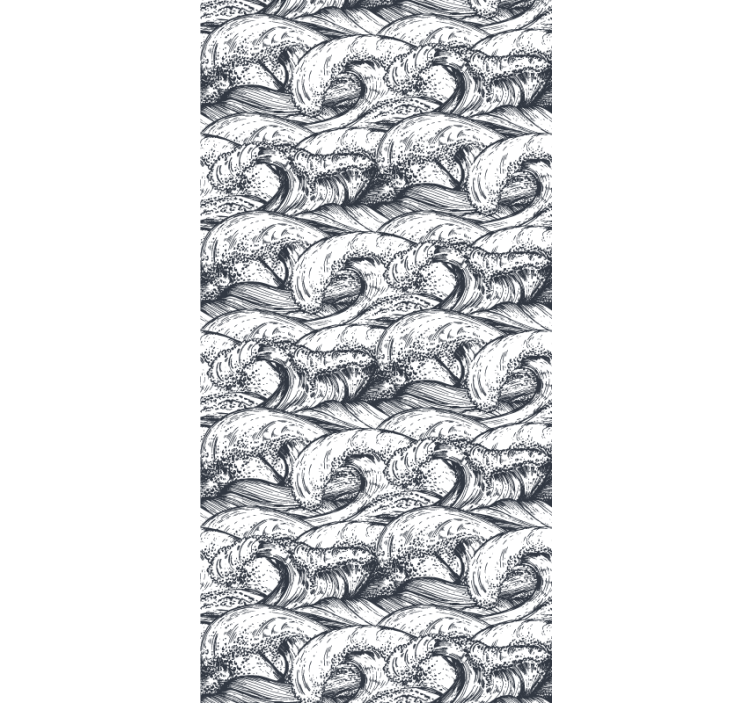 벽지 텍스처 자연 바다의 파도 패턴 - TenStickers