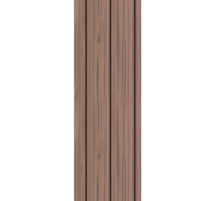 수평 나무 패턴 나무 효과 벽지 - TenStickers