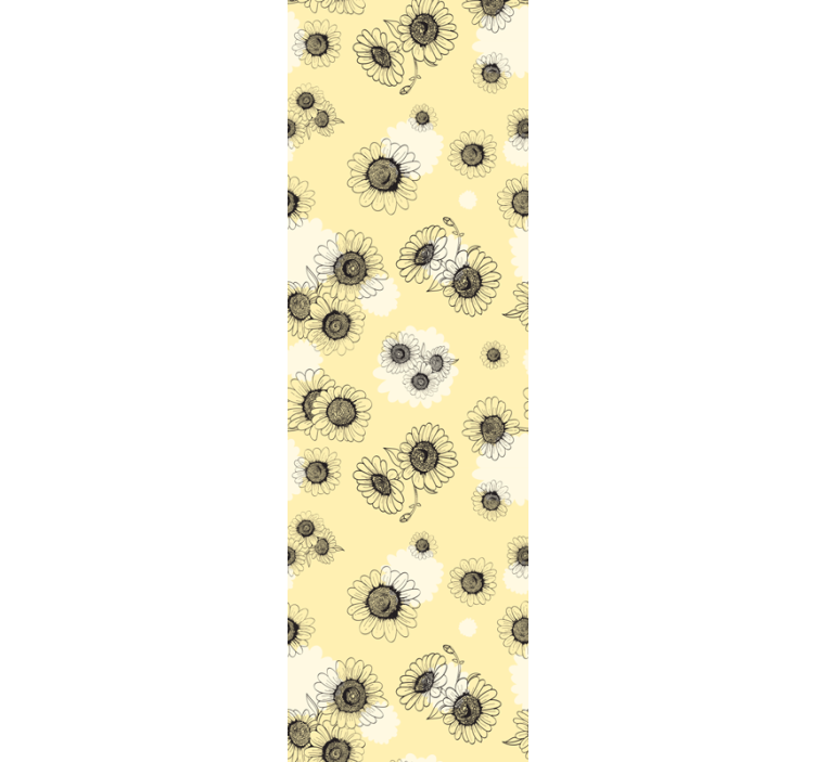 꽃이 있는 벽지 꽃무늬 - TenStickers