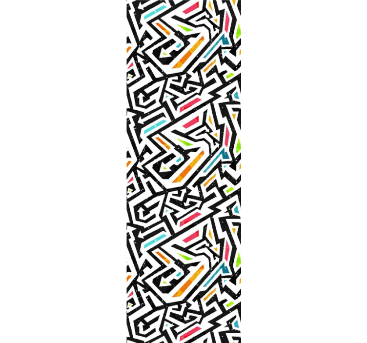 배경 화면 요약 기하학적 혼돈 - TenStickers