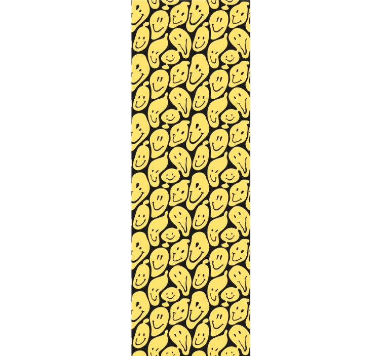 벽지 현대 웃는 얼굴 패턴 - TenStickers