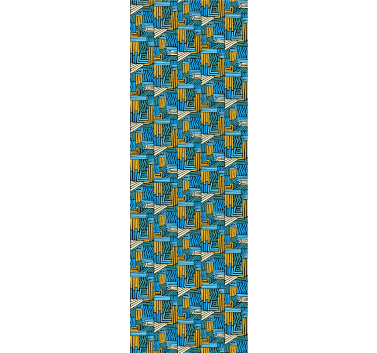 기하학적 벽지 기하학적 인터레이스 - TenStickers