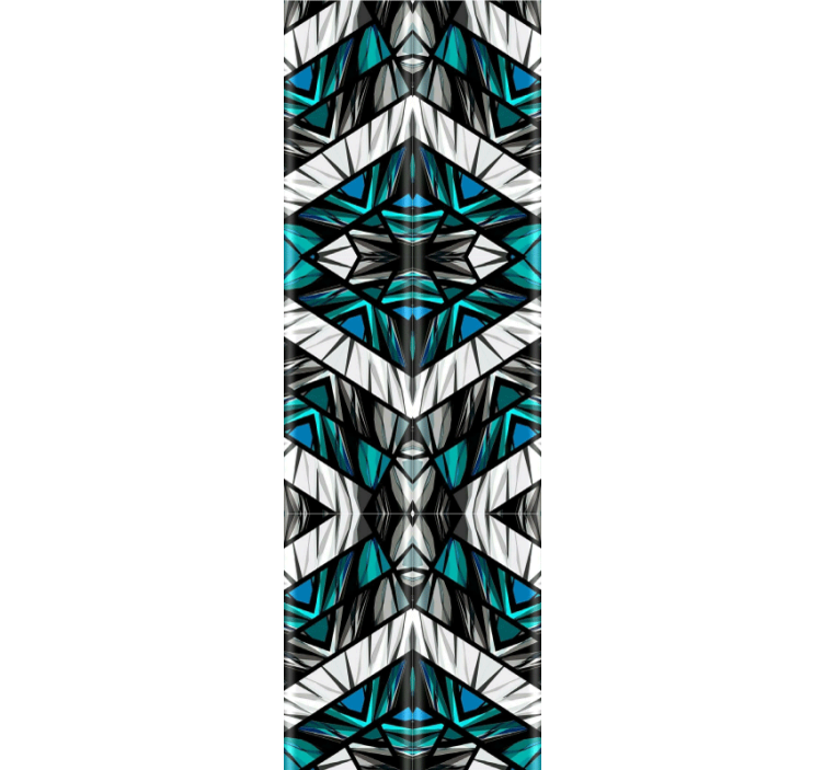 기하학적 벽지 만화경 대칭 - TenStickers