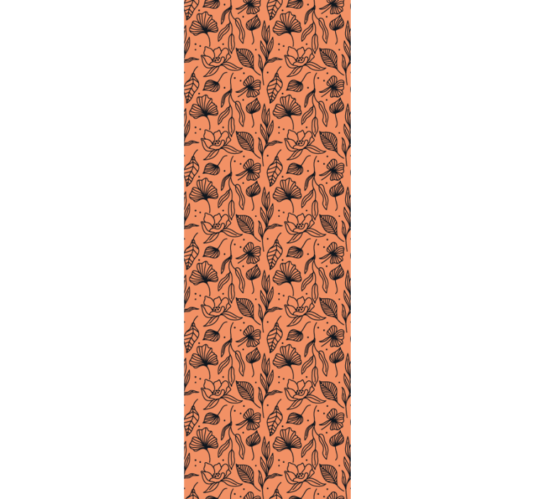 꽃이 있는 벽지 꽃무늬 인테리어 - TenStickers