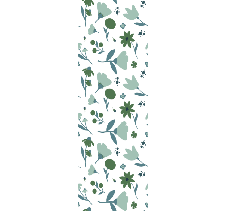 꽃이 있는 벽지 식물의 꽃 - TenStickers