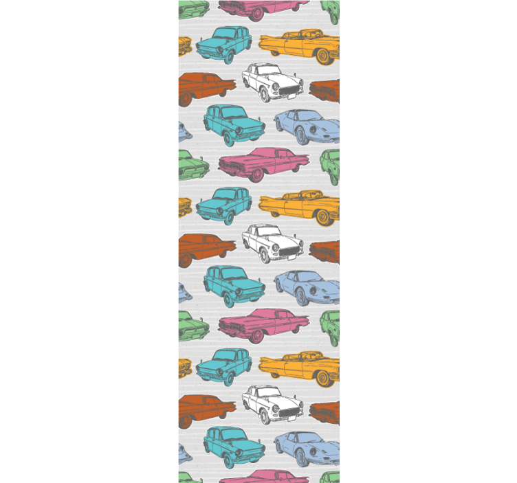 화려한 클래식 자동차 클래식 벽지 - TenStickers