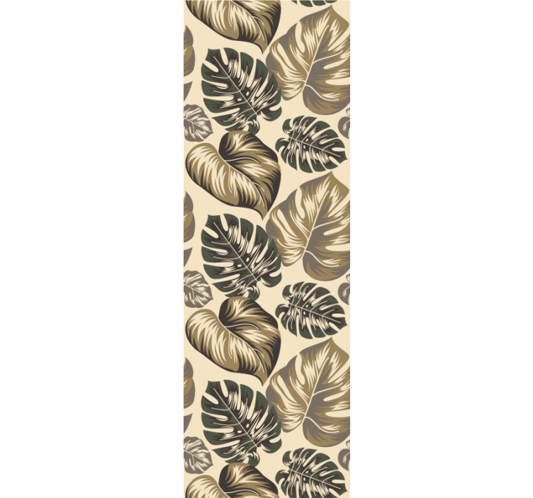 나뭇잎이 있는 벽지 단색 단풍 - TenStickers