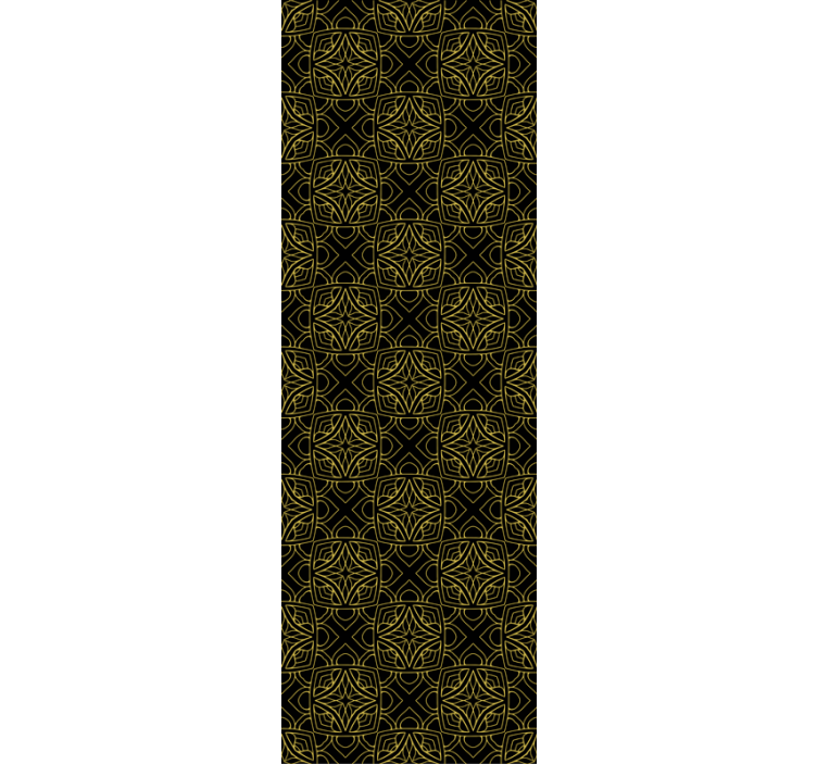 기하학적 인도 삼각형 벽지 - TenStickers