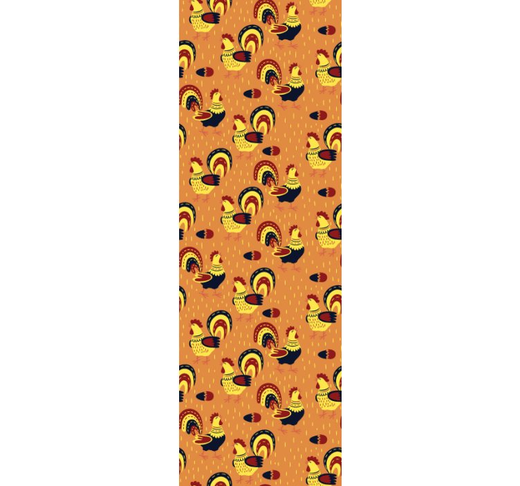 동물 벽지 수탉 패턴 - TenStickers